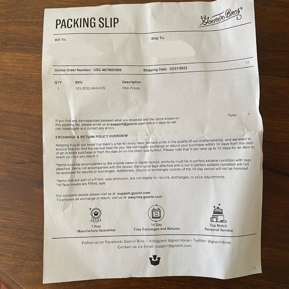 Goorin Bros. Limited Edition Trucker Hat - CHARMING - "FKA Prince" - Picture 8 of 9
